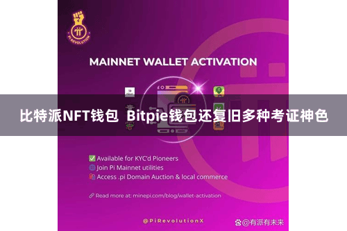 比特派NFT钱包 Bitpie钱包还复旧多种考证神色