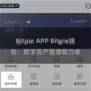 Bitpie APP Bitpie钱包：数字资产管理助力者