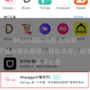 Bitpie国际钱包 比特派钱包下载与安装教程：轻松学会，新手必看