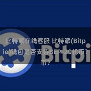 比特派在线客服 比特派(Bitpie)钱包是否支持BEP-20代币？