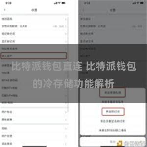 比特派钱包直连 比特派钱包的冷存储功能解析
