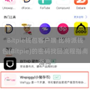 Bitpie钱包客户端 比特派钱包(Bitpie)的密码找回流程指南